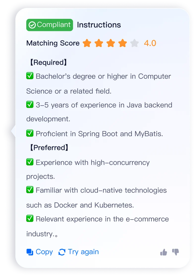 Moka AI Resume Screening